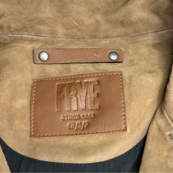 FRYE OAKLEY BIKER JACKET 100% suede leather - Picture 10 of 12